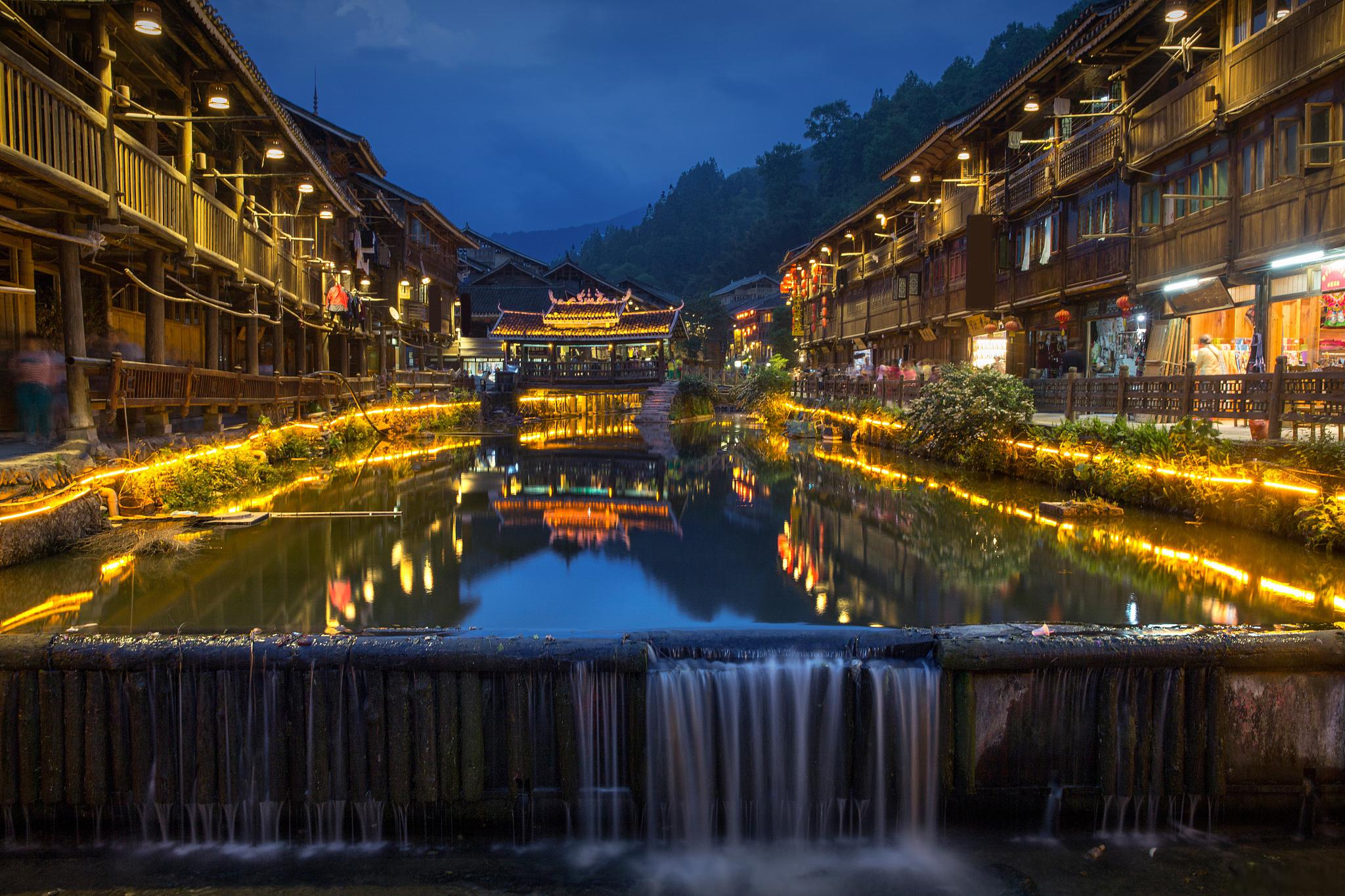景区夜景摄影场景